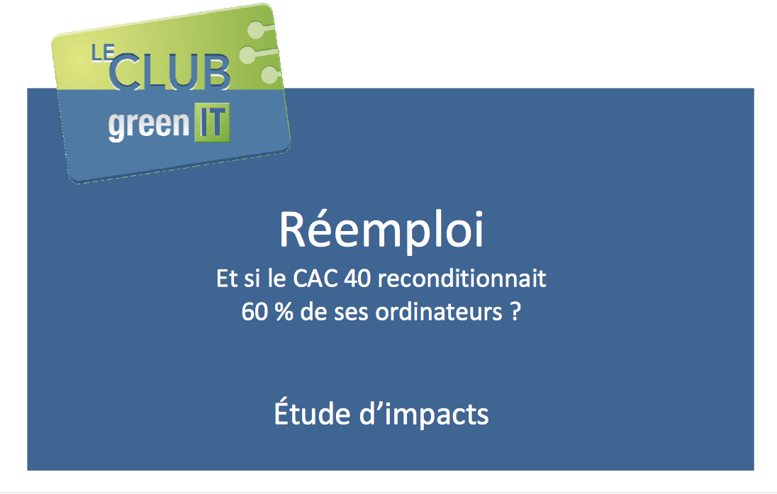 illustration de l'actualité : Etude Reeeboot : 1 500 emplois faciles à créer en France grâce au réemploi EEE